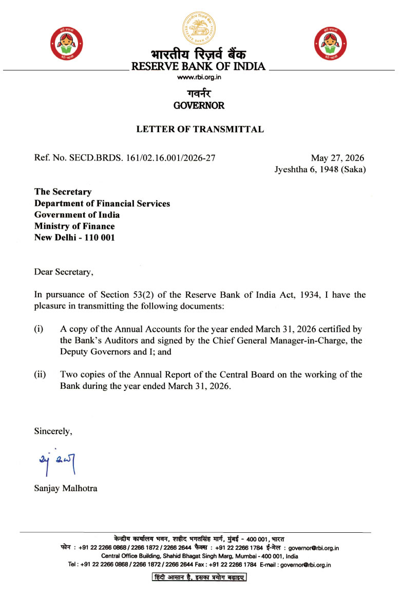 Letter of transmittal