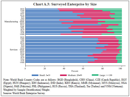 Chart A.3: Surveyed Enterprise by Size