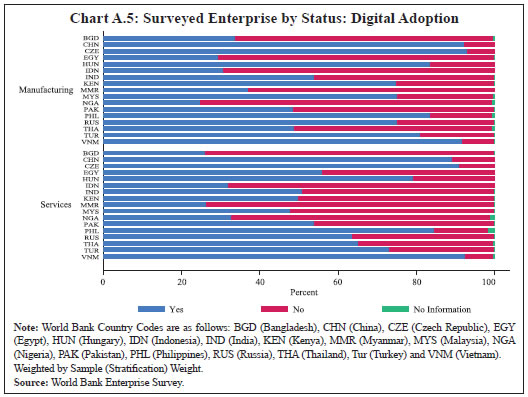 Chart A.5: Surveyed Enterprise by Status: Digital Adoption