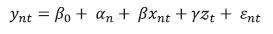 regression model:
