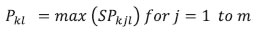 Pkl is calculated as: