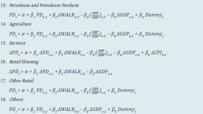 Projection of Sectoral