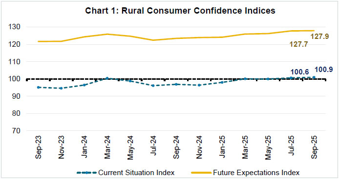 Chart 1: Rural Consumer Confidence Indices