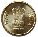 Five Rupees Obverse