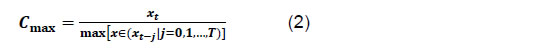 FSIs, Cmax is calculated as